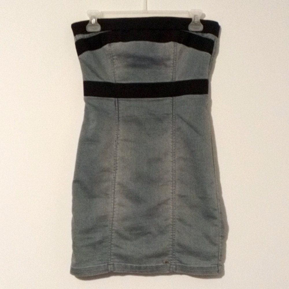 Vintage Only Jeans Stretchy Denim Tube Dress